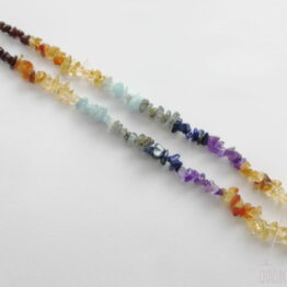 pierres 7 chakras collier baroque