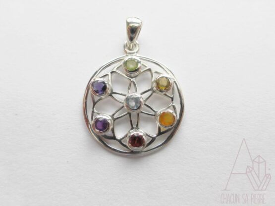 7 chakras pendentif mandala