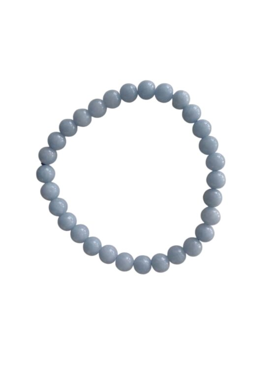Angélite bracelet boules 6mm
