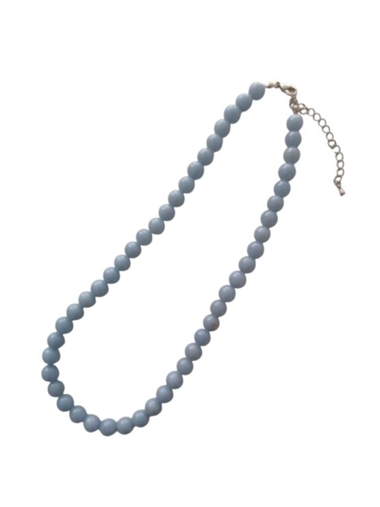 Angélite collier boules 8mm