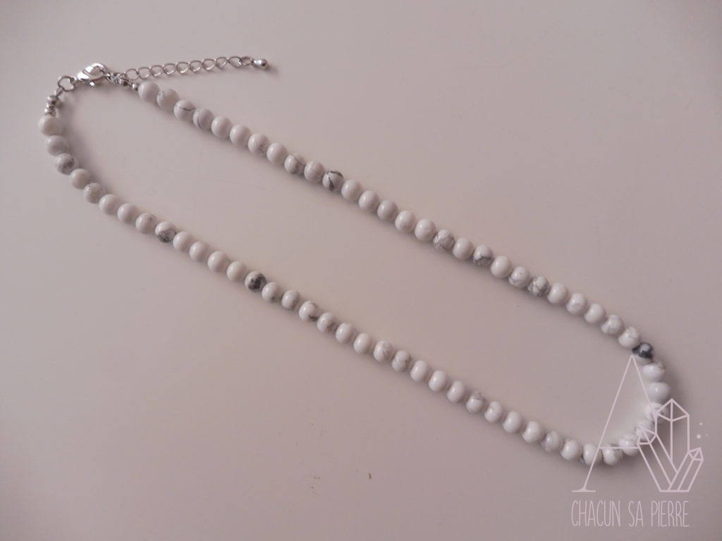 20 Perles Magnésite Boules 3mm Blanc Crème - Pour Bijoux DIY, NEUVES, Référence 45585500377