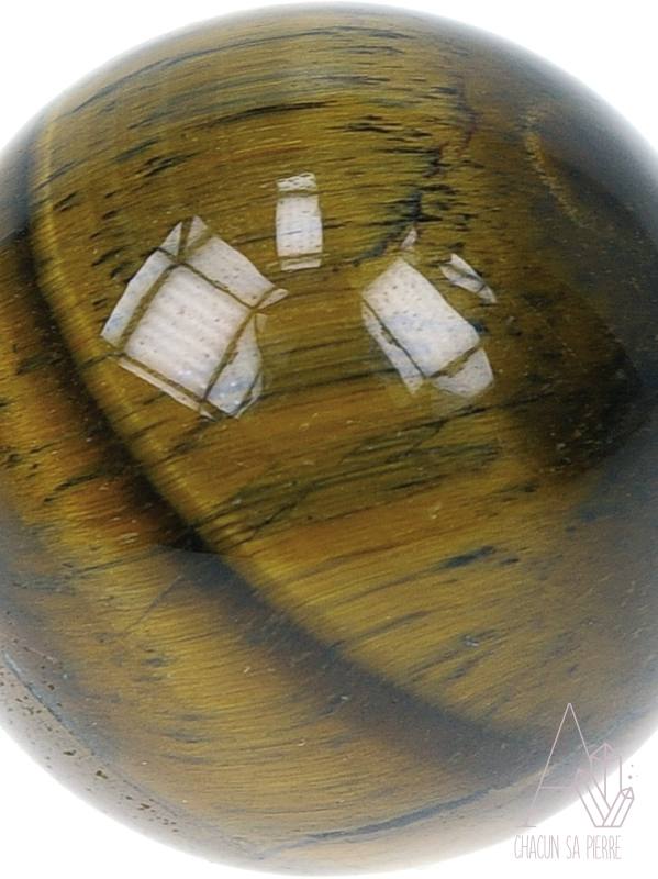 œil du tigre sphère/boule