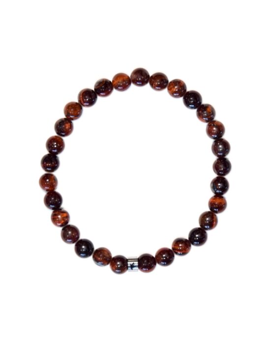Œil du taureau bracelet boules 6mm