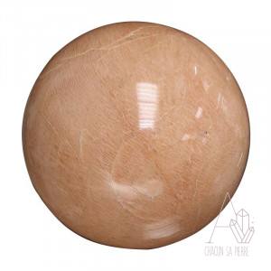 pierre de lune orange boule/sphère