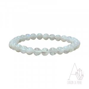 Pierre de lune blanche bracelet