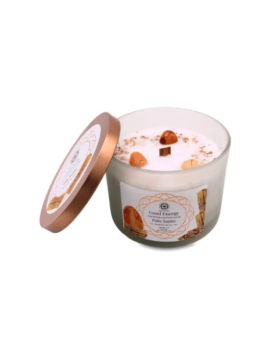 Bougie Palo Santo et Cornaline