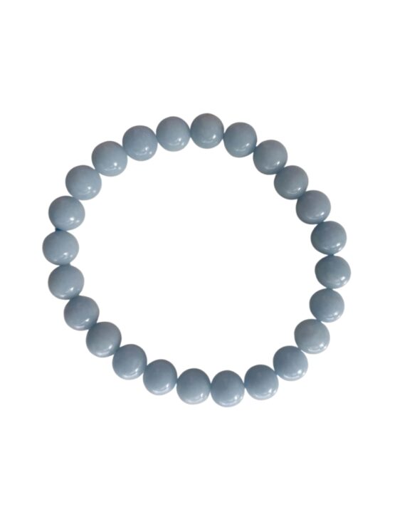 Angélite bracelet boules 8mm