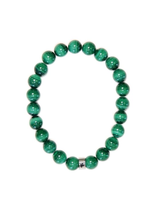 Malachite bracelet boules 8mm