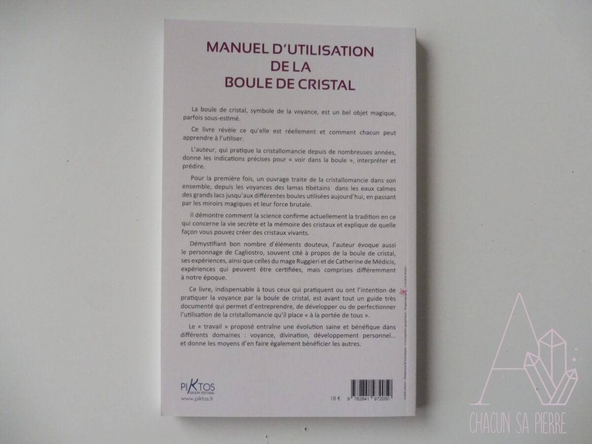 Guide de la Boule de Cristal - La Boutique du Guérisseur