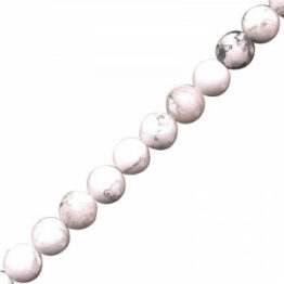 Howlite collier boules 8mm