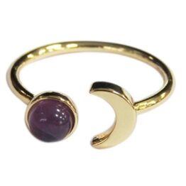 Bague Améthyste lune