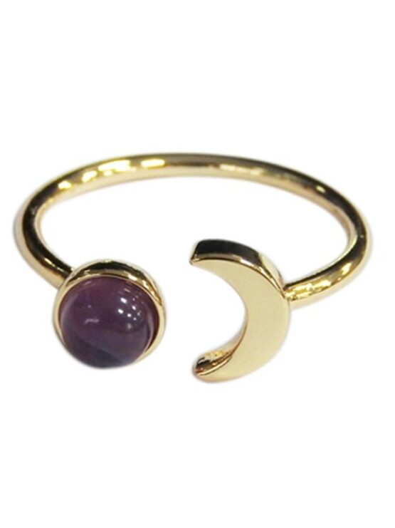 Bague Améthyste lune
