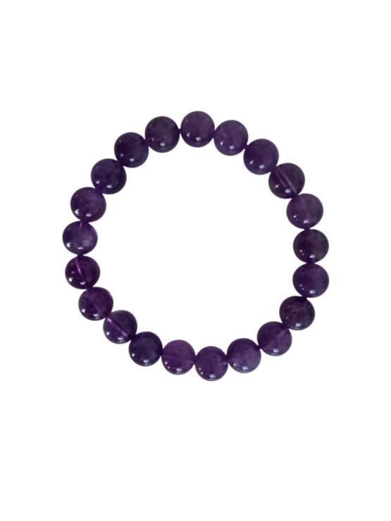 Améthyste bracelet boules 8mm