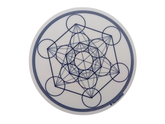 Cube de Métatron (blanc/bleu)