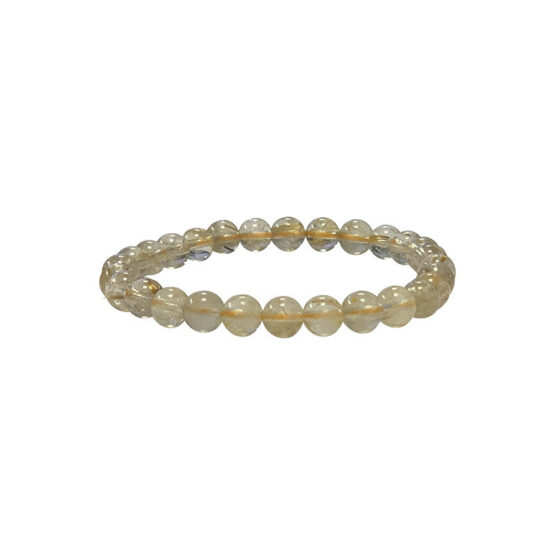 Quartz Rutile bracelet boules 8mm