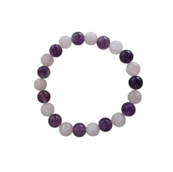 Bracelet Apaisement (Améthyste/Quartz rose)