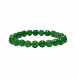 Jade foncé bracelet boules 8mm