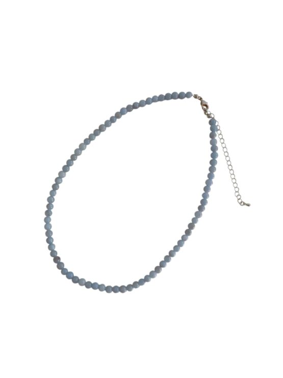 Angélite collier boules 6mm