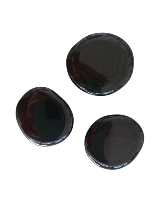 Obsidienne œil céleste pierre plate