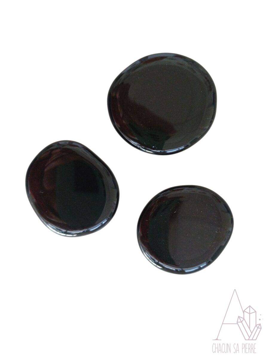 obsidienne œil céleste plate