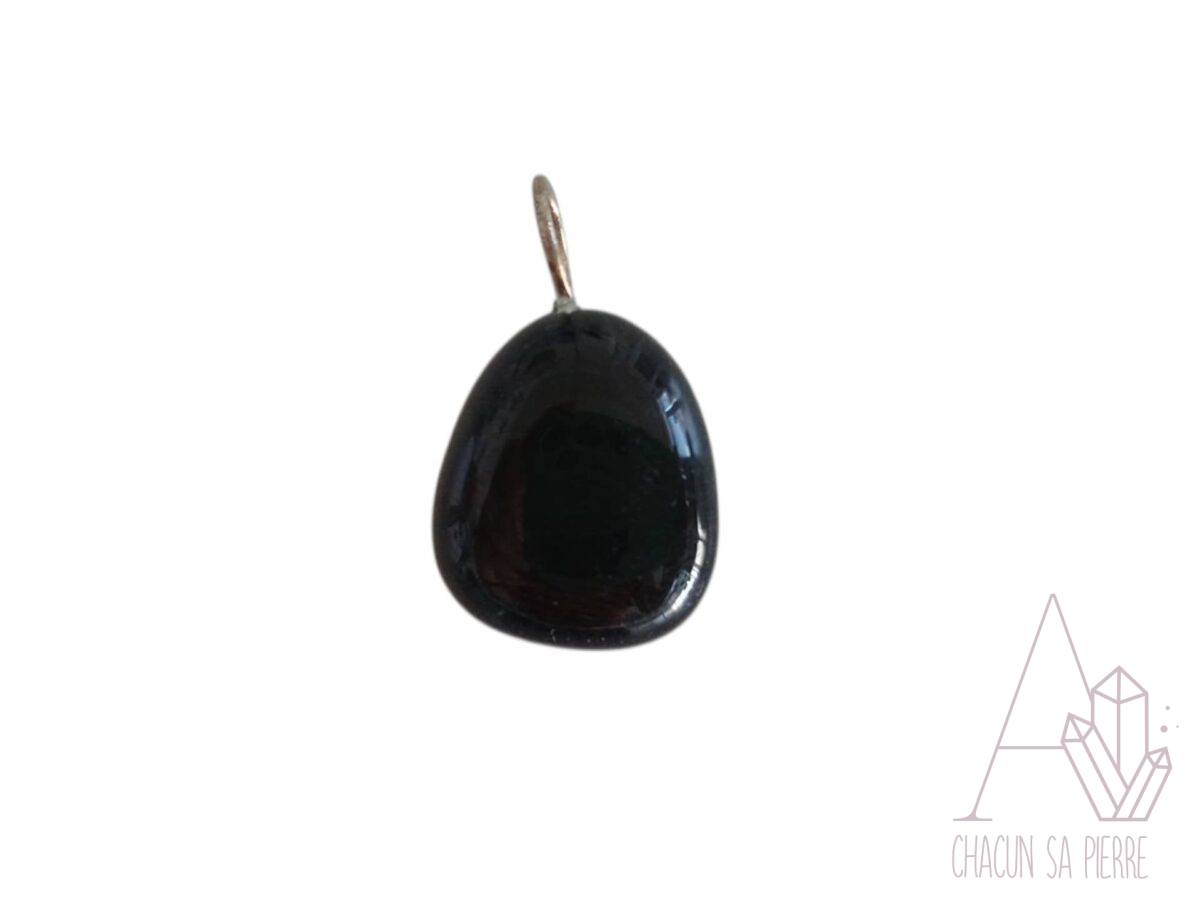 obsidienne œil céleste pendentif pierre roulée
