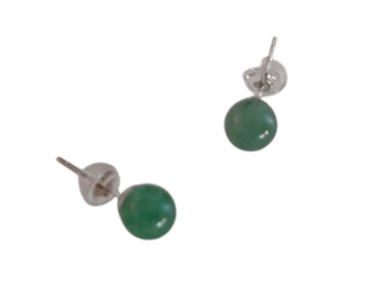 Aventurine boucles d'oreilles puces 6mm