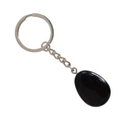Obsidienne noire porte-clé