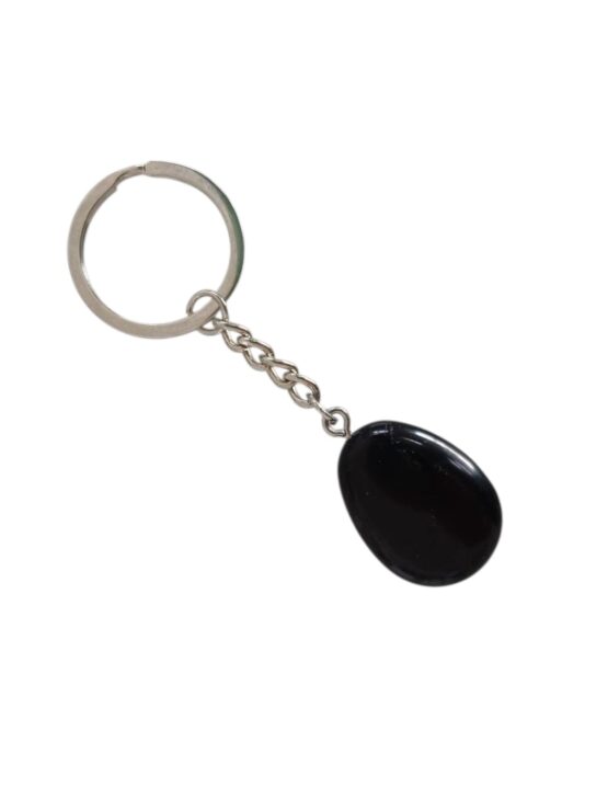 Obsidienne noire porte-clé