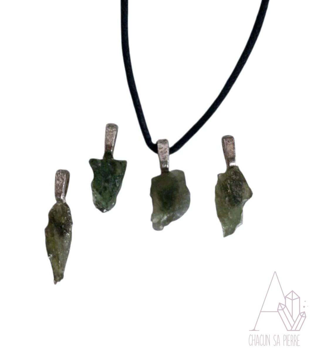 moldavite pendentif