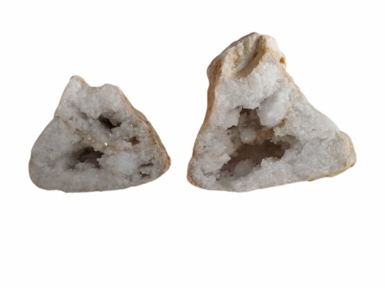 Calcite blanche géode 1.355kg
