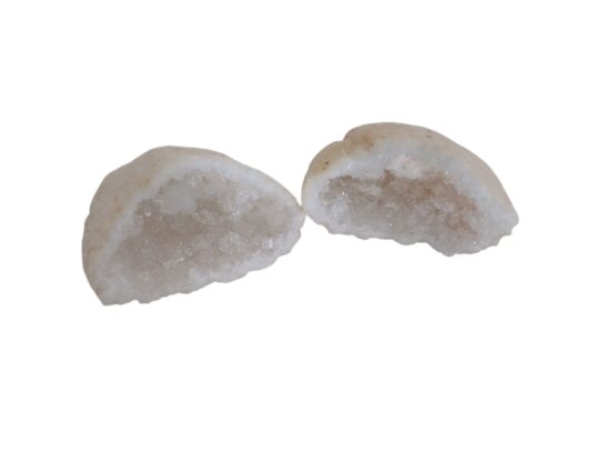 Mini géode de Calcite blanche