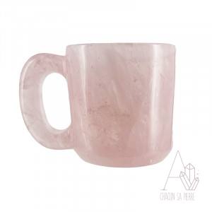 Quartz rose tasse