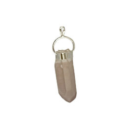 Quartz lithium pendentif brute