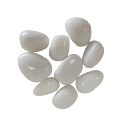 Jade blanc pierre roulée