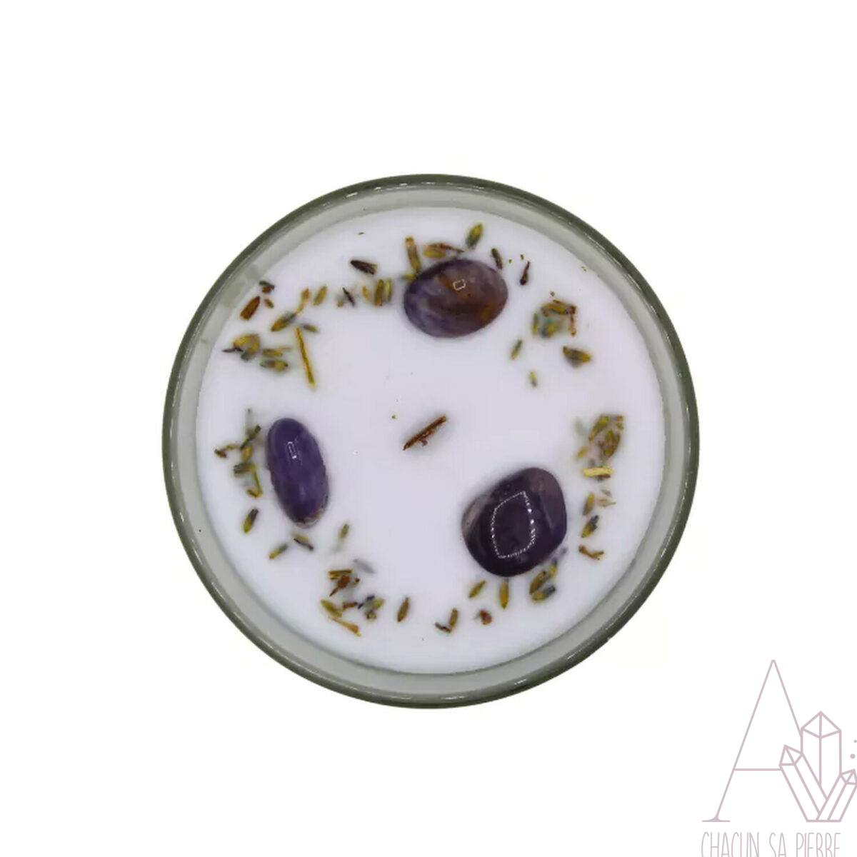 Bougie Relaxation (Améthyste et lavande) – Image 2