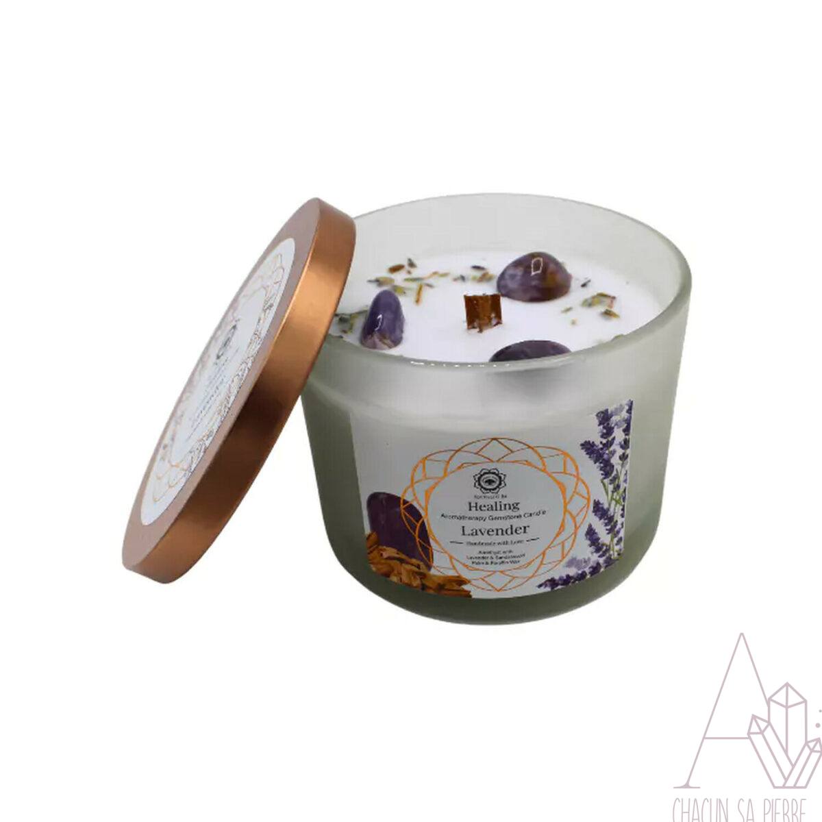 Bougie Relaxation (Améthyste et lavande)