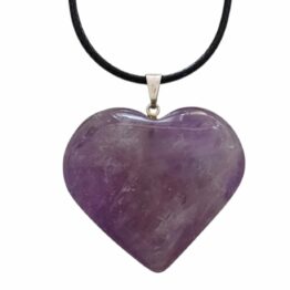 Améthyste pendentif cœur