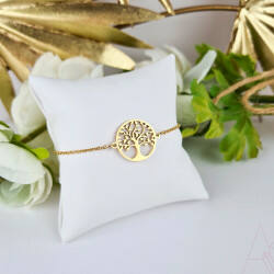 Arbre de vie bracelet plaqué or